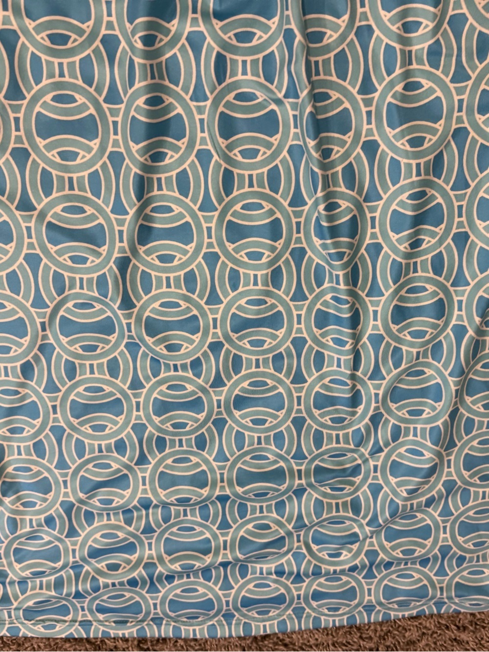 Top It Off Blue Patterned shift dress - Picture 3 of 5